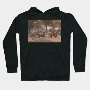 Extraordinary Trotting Match against Time by Charles Hunt Hoodie